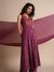 Womens Purple Evening Indian Inspired Kurta Set