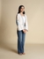 Womens Natural Casual Solid Jacket