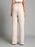 Womens Beige Work Solid Bottom