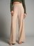 Womens Beige Work Solid Bottom