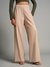 Womens Beige Work Solid Bottom