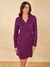 Womens Wine Evening Solid Dress