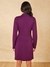 Womens Wine Evening Solid Dress