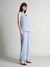 Womens Blue Work Solid Co-ords