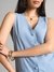 Womens Blue Work Solid Co-ords