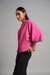 Womens Pink Casual Solid Top