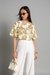 Womens Bge/Olv Casual Solid Top