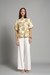 Womens Bge/Olv Casual Solid Top
