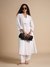 Womens White Casual Solid Kurta