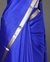 Woven Mysore Silk Crepe Plain Saree