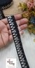 Radiant Black Threaded Designer Trim