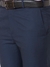 Men Contemporary Fit Structure Dark Blue Trouser