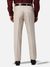 Men Slim Fit Structure Medium Fawn Trouser