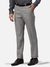 Men Slim Fit Structure Medium Grey Trouser