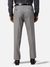 Men Slim Fit Structure Medium Grey Trouser