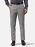 Men Slim Fit Structure Medium Grey Trouser