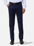 Men Slim Fit Solid Dark Blue Trouser