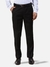 Men Slim Fit Solid Black Trouser