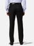 Men Slim Fit Solid Black Trouser