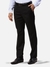 Men Slim Fit Solid Black Trouser
