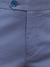 Men Slim Fit Structure Medium Petrol Trouser