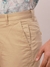 Men Slim Fit Solid Medium Khaki Trouser