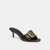 Margot Sandal With Oversized Buckle In Loved Leather