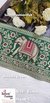 Green Banarasi Elephant Motif Lace