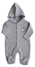 Grey Quilted Full Sleeper/Romper with Feet (Quilt)
