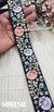 Vibrant Bloom Embroidery Lace – Black Base