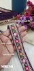 Sabyasachi Inspired Deep Wine Mini Floral Lace – 48121-Emb