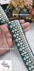 Bottle Green Royal Elegance Embroidered Lace