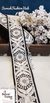 Thread Embroidered Flower & Leaves Black Color Trim