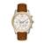Michael Kors Oversized Lexington Two-Tone and Leather Watch