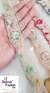 Mint Green Flowers On Net Fancy Trim