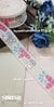 Light Peach Embroidered Floral Net Lace