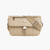 Small Monogram Leather Flap Satchel