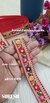 Sabyasachi Inspired Scarlet Red Mini Floral Lace – 48121-Emb*