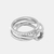 Pave Tea Rose Ring Set