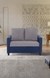neudot Saya Dual Color Sofa for Living Room |2 Persons Sofa|Premium Fabric with Cushioned Armrest | Solid Wood Frame|2 Seater in Saya Duo Blue Color