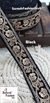 Floral Black Velvet Sequin Border