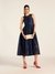 Navy Lina Long Dress