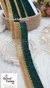 Shimmer Bottle Green Thread Tassel Lace