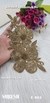 Royal Matt Gold Handcrafted Floral Patch