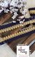 Stunning Navy Blue Leafy Designer Trim