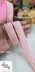 Baby Pink Floral Pearl Embroidery Lace