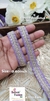 Lilac Pearl Leaf Embroidered Border