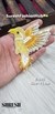 Left Facing Yellow Multicolor Bird Patch – E-945