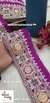 Majestic Floral Purple Embroidery Lace