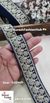 Navy Pearl & Sequence Fabric Lace